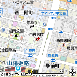 兵庫県姫路市白銀町周辺の地図