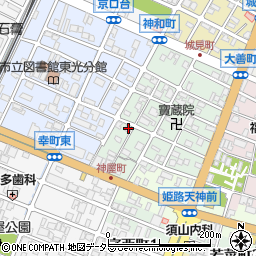 兵庫県姫路市神和町55周辺の地図