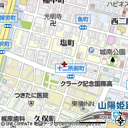 兵庫県姫路市十二所前町72周辺の地図