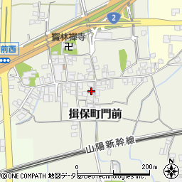 兵庫県たつの市揖保町門前213周辺の地図