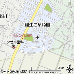 三重県鈴鹿市稲生こがね園周辺の地図