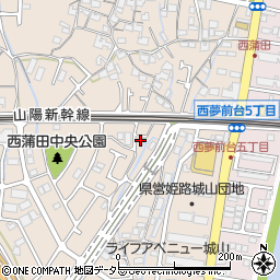 兵庫県姫路市広畑区西蒲田452周辺の地図