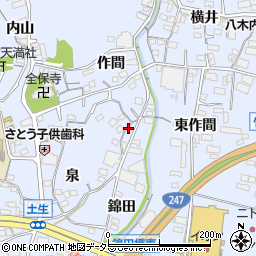 愛知県蒲郡市竹谷町周辺の地図