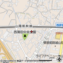 兵庫県姫路市広畑区西蒲田1580周辺の地図