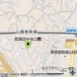 兵庫県姫路市広畑区西蒲田1578周辺の地図