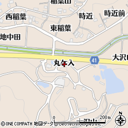 愛知県額田郡幸田町深溝丸ケ入周辺の地図