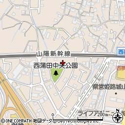 兵庫県姫路市広畑区西蒲田1583周辺の地図