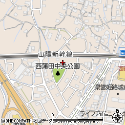 兵庫県姫路市広畑区西蒲田1584周辺の地図