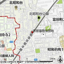 大阪府高槻市北昭和台町33周辺の地図