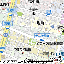 兵庫県姫路市十二所前町88周辺の地図