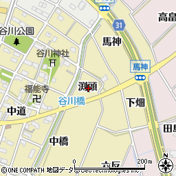 愛知県豊川市谷川町渕頭周辺の地図