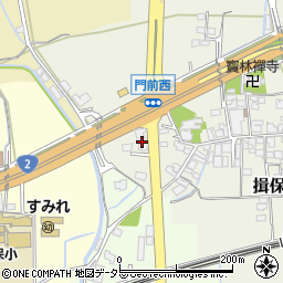 兵庫県たつの市揖保町門前107周辺の地図