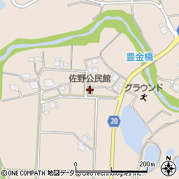 佐野公民館周辺の地図