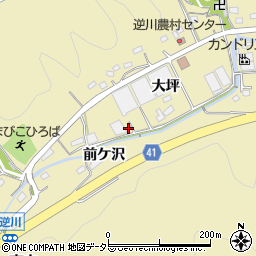 愛知県額田郡幸田町逆川周辺の地図