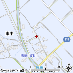 兵庫県加古川市志方町東中80周辺の地図
