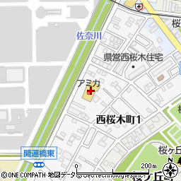 アミカ豊川店周辺の地図