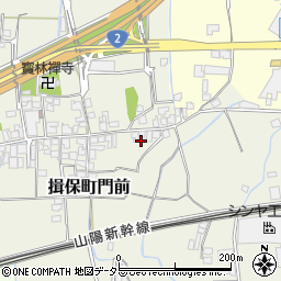 兵庫県たつの市揖保町門前250周辺の地図