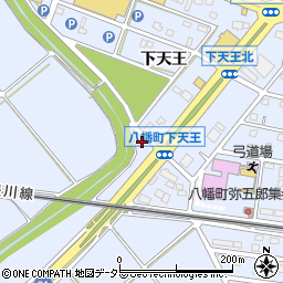 愛知県豊川市八幡町下天王93周辺の地図