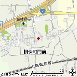 兵庫県たつの市揖保町門前244周辺の地図