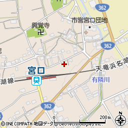 静岡県浜松市浜名区宮口75周辺の地図