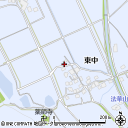 兵庫県加古川市志方町東中457周辺の地図