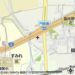 兵庫県たつの市揖保町門前108周辺の地図