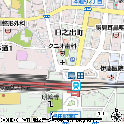 ナカジマ薬局静岡島田店周辺の地図