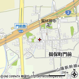 兵庫県たつの市揖保町門前42周辺の地図