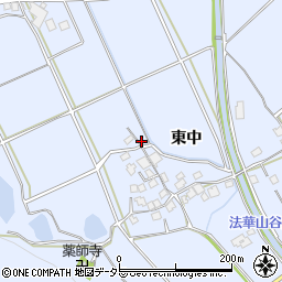 兵庫県加古川市志方町東中394周辺の地図