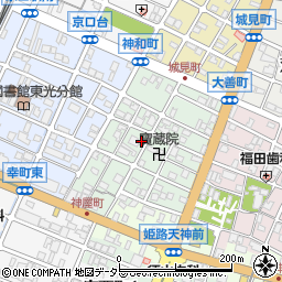 兵庫県姫路市神和町74周辺の地図