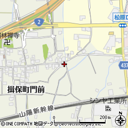 兵庫県たつの市揖保町門前255周辺の地図