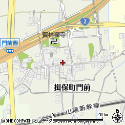 兵庫県たつの市揖保町門前202周辺の地図