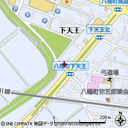 愛知県豊川市八幡町下天王89周辺の地図