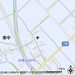 兵庫県加古川市志方町東中123周辺の地図