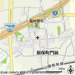 兵庫県たつの市揖保町門前200周辺の地図