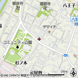 愛知県西尾市吉良町上横須賀杉ノ木74周辺の地図