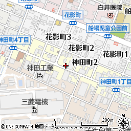 兵庫県姫路市神田町周辺の地図