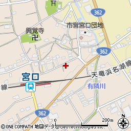 静岡県浜松市浜名区宮口70周辺の地図