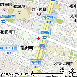 ローソン福沢町店周辺の地図
