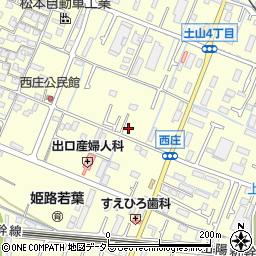 兵庫県姫路市西庄21周辺の地図