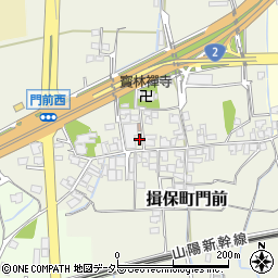 兵庫県たつの市揖保町門前185周辺の地図