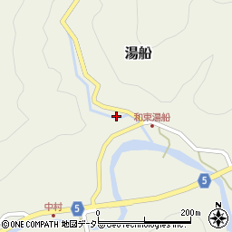 京都府和束町（相楽郡）湯船（猪の谷）周辺の地図