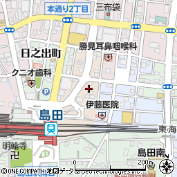 静岡県島田市栄町周辺の地図