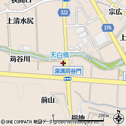 愛知県額田郡幸田町深溝苅谷川周辺の地図