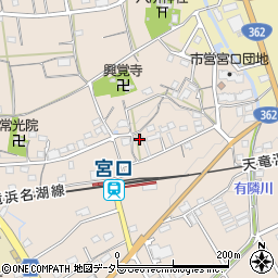 静岡県浜松市浜名区宮口84周辺の地図