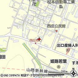 兵庫県姫路市西庄438周辺の地図