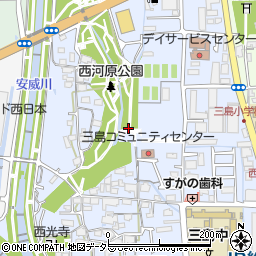 大阪府茨木市西河原周辺の地図