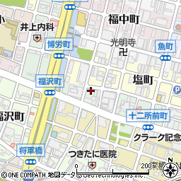 兵庫県姫路市十二所前町111周辺の地図