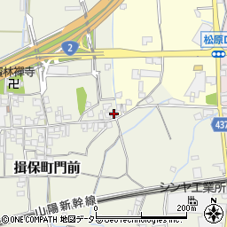 兵庫県たつの市揖保町門前434周辺の地図