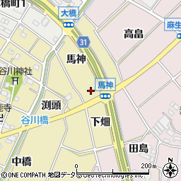 愛知県豊川市谷川町洗出周辺の地図